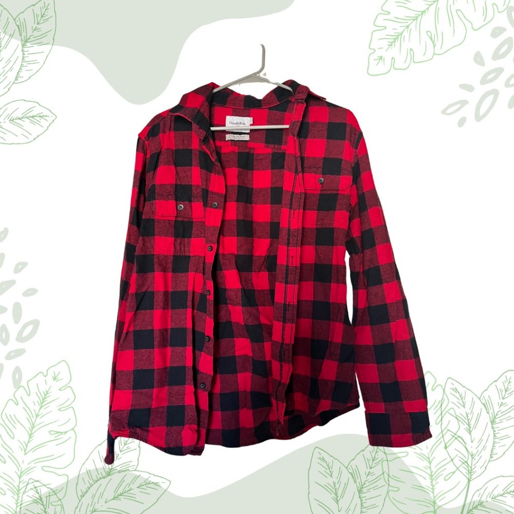 Goodfellow Red/Black Flannel